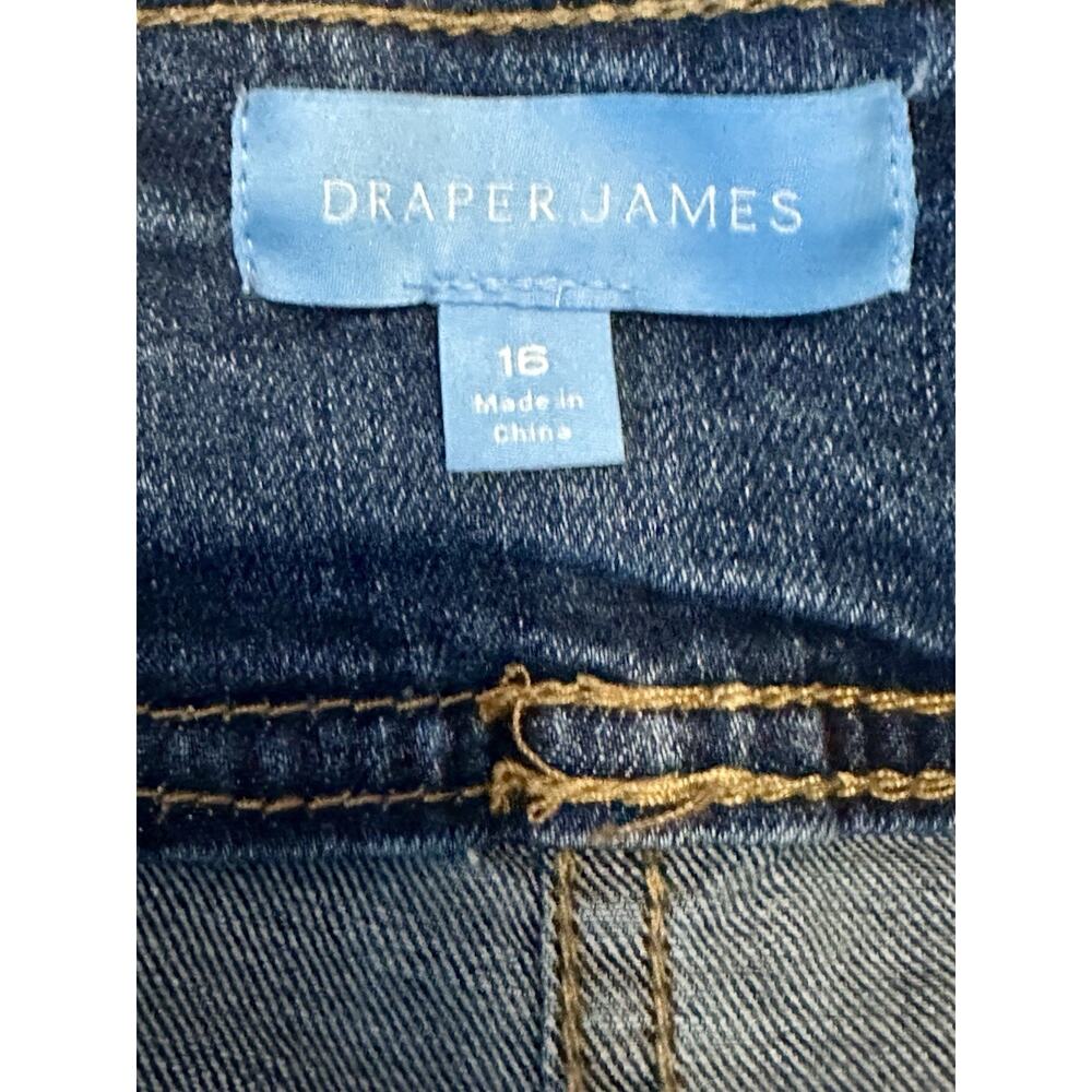 Women’s Plus Draper James Button Front Denim Pleated Mini Skirt Size 16 - Picture 6 of 9
